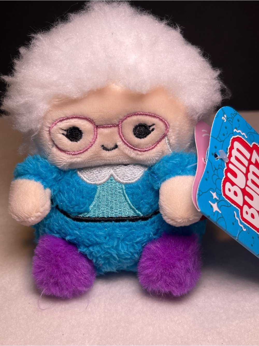 Russ Plush Sophia / The Golden Girls  in Blue Outfit with Purple Feet